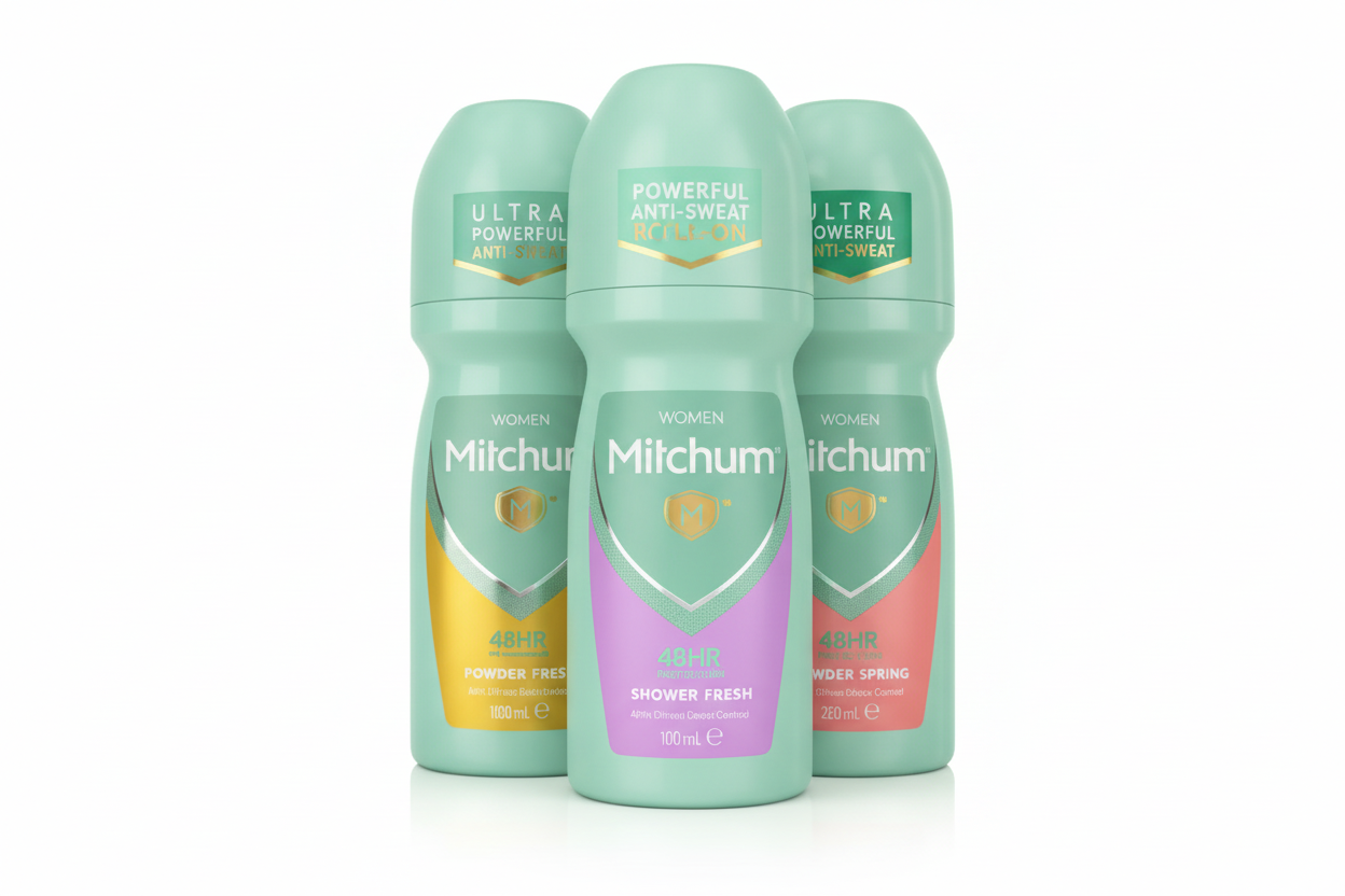 Mitchum Triple Odor Defense Roll On Variety Scent 3 Pack Bundle