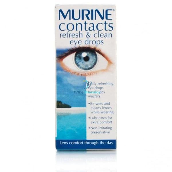 Murine Contacts Refresh And Clean Eye Drops - 15ml - OnlinePharmacy