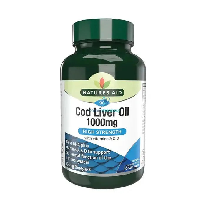Natures Aid Cod Liver Oil 1000mg - 90 Pack