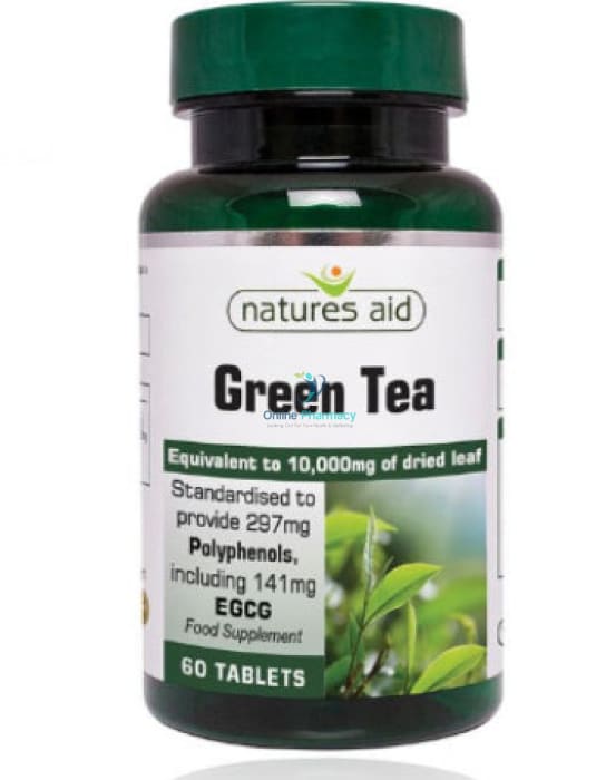 Natures Aid Green Tea 10,000mg - 60 Pack - OnlinePharmacy