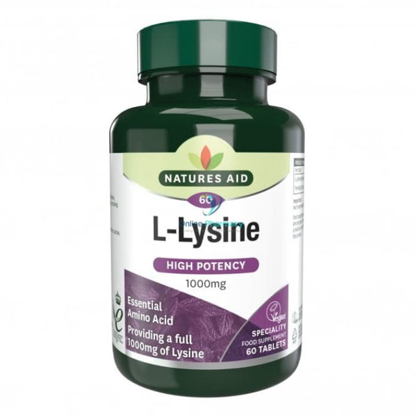 Natures Aid L-Lysine 1000mg - 60 Pack - OnlinePharmacy