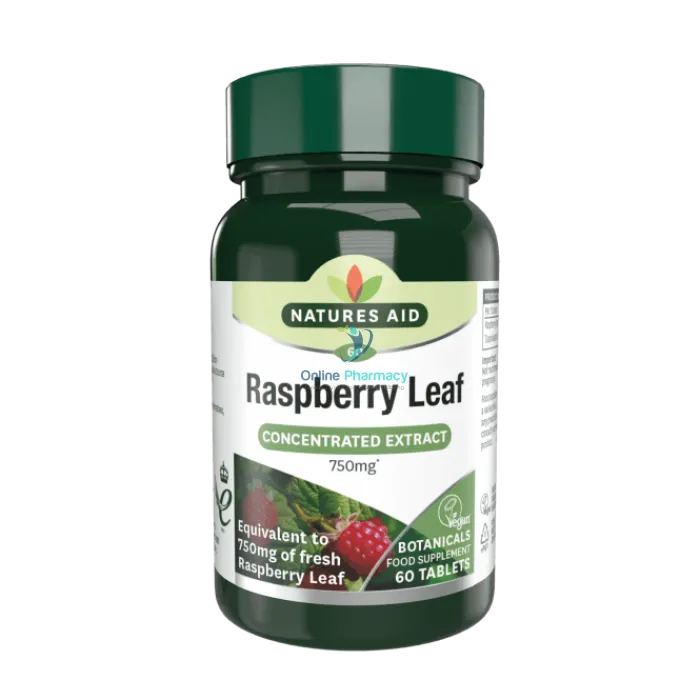 Natures Aid Raspberry Leaf - 60 Pack - OnlinePharmacy