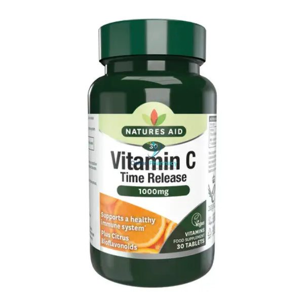Natures Aid Vitamin C 1000Mg Time Release - 30/180 Pack Vitamins & Supplements