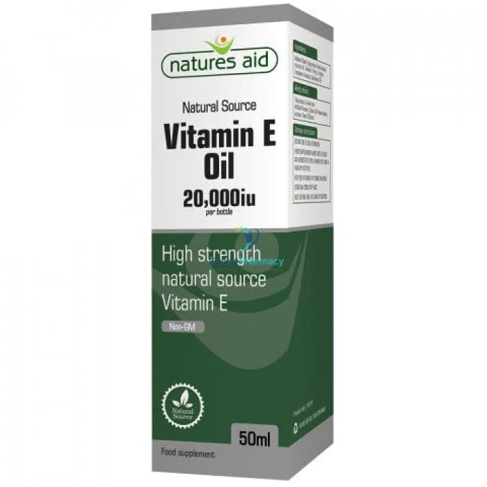 Natures Aid Vitamin E Oil 20 000Iu - 50Ml Vitamins & Supplements