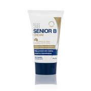 Neat 3B Senior B For Rash Prevention, in a white tube with a navy blue lid. The packaging clearly displays product details, focusing on its rash prevention benefits, with a clean and simple design.