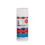 Neat Feat 3B Body Powder tube, white with a red, blue, and silver label featuring the product branding.