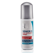 Neat 3B Senior B Incontinence Spray in a white bottle with a grey lid.