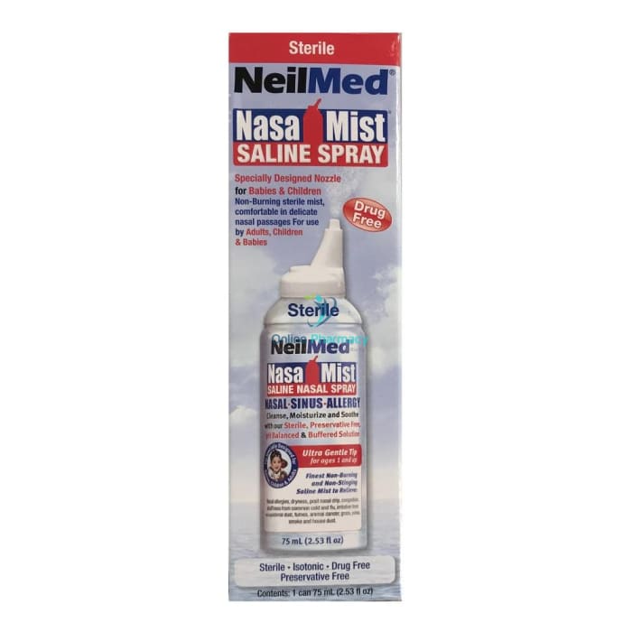 Neilmed Nasamist Saline Isotonic Spray - 75ml - OnlinePharmacy