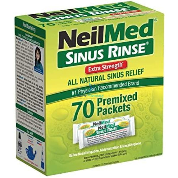 NeilMed Sinus Rinse Extra Strength - 70 Premixed Sachets - OnlinePharmacy