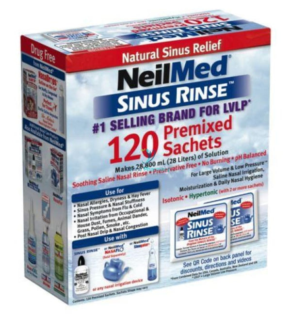 Neilmed Sinus Rinse PreMixed Sachets - 60/120 Pack - OnlinePharmacy
