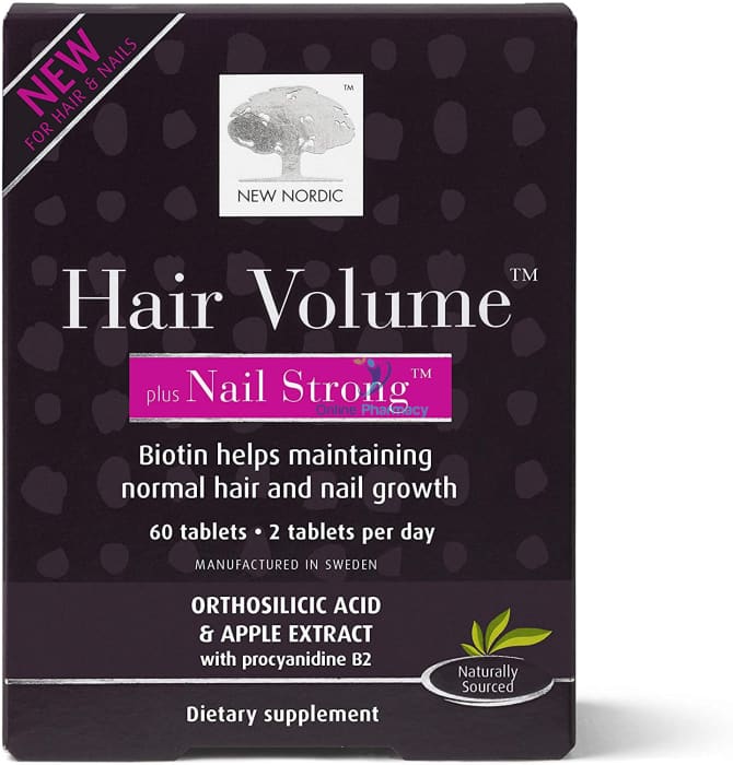 New Nordic Hair Volume Plus Nail Strong - 60 Tabs - OnlinePharmacy