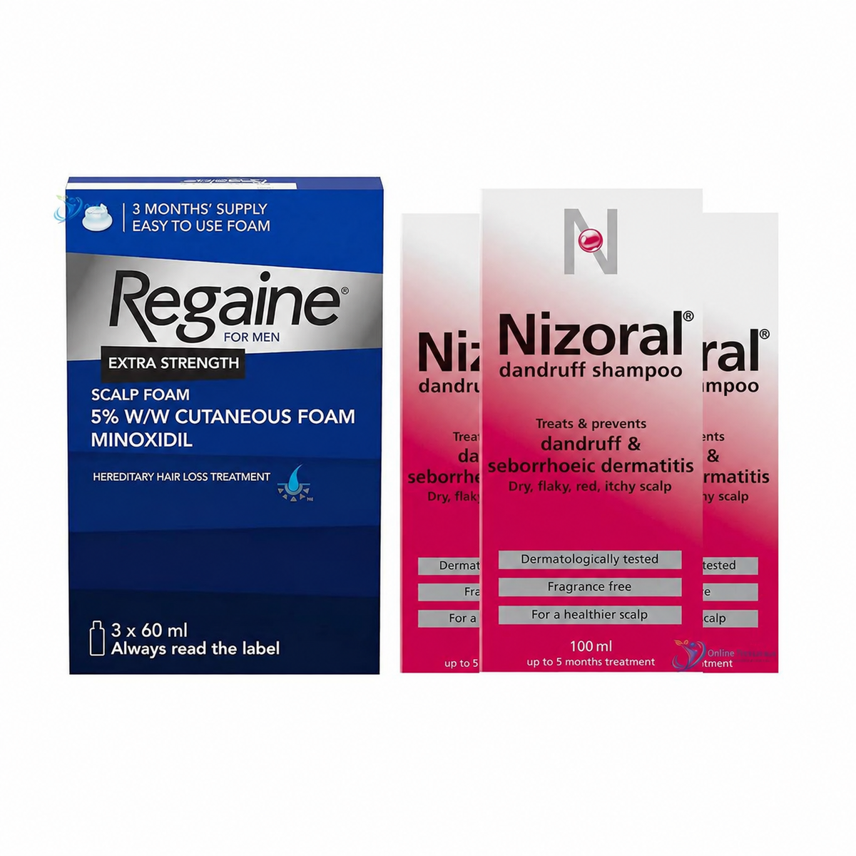 Regaine 5% Foam & Nizoral Shampoo (3 Months Supply)
