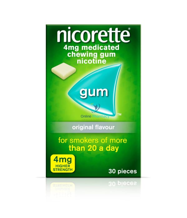 Nicorette 4mg Original Gum - 30 Pack / 210 Pack - OnlinePharmacy