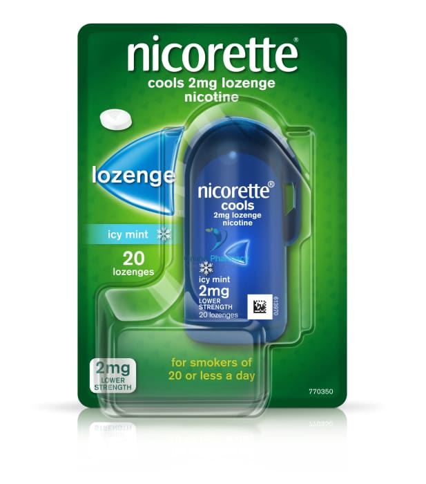 Nicorette Cools Lozenge 2mg - 20 or 80 Pack - OnlinePharmacy