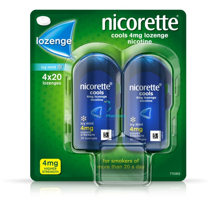 Nicorette Cools Lozenge 4Mg - 80 Pack Nicotine