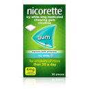 Nicorette Icy White Gum 4mg - 30/105Pack - OnlinePharmacy