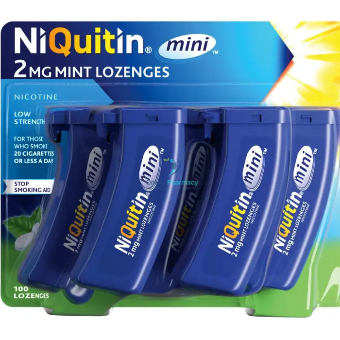 Niquitin Mini 2mg Mint Lozenges - 20 / 60 / 100 Pack - OnlinePharmacy