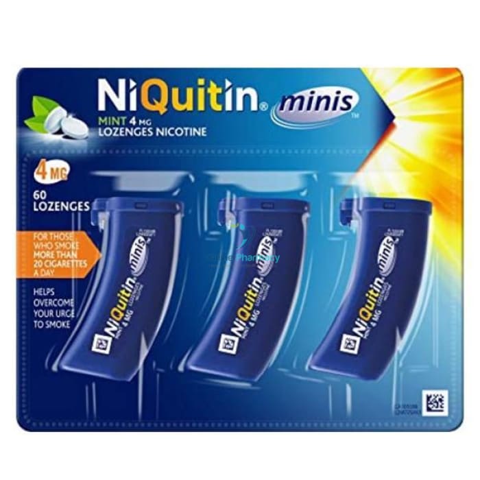 Niquitin Mini 4mg Mint Lozenges - 60 / 100 Pack - OnlinePharmacy