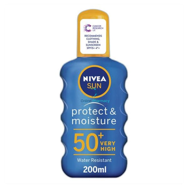 Nivea Sun Protect and Moisture Factor 50 Spray - 200ml - OnlinePharmacy