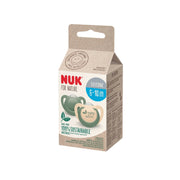 NUK For Nature Latex Soothers 2pk - 6-18 Months