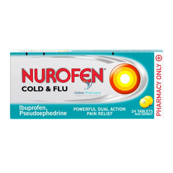 Nurofen Cold & Flu 200mg/30mg Film Coated Tablets - 12/24 Pack - OnlinePharmacy