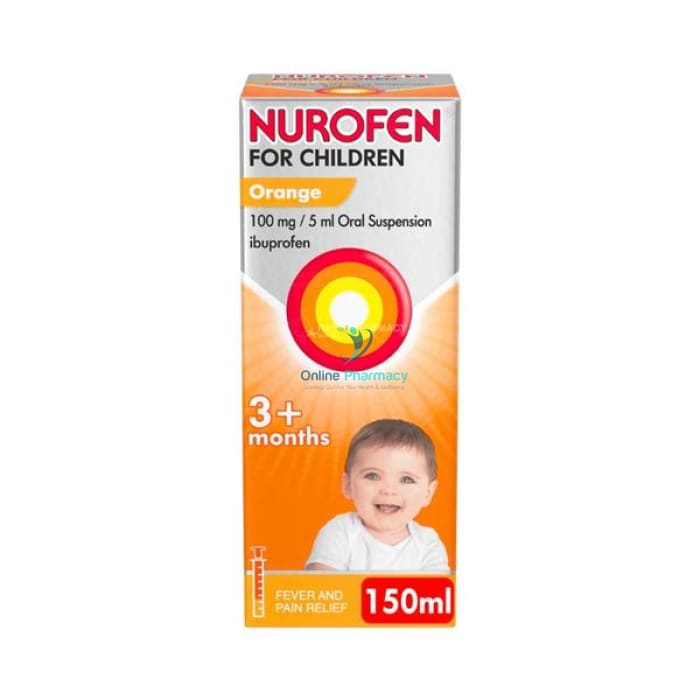 Nurofen For Children 3m+ Orange Suspension - 100ml / 150ml / 200ml - OnlinePharmacy