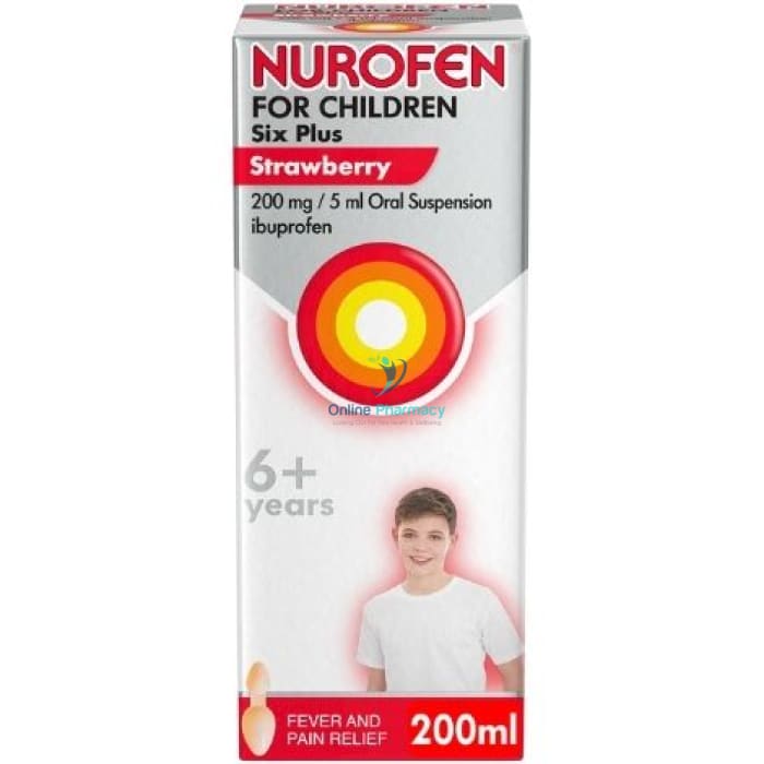 Nurofen For Children Six Plus Strawberry - 200ml - OnlinePharmacy