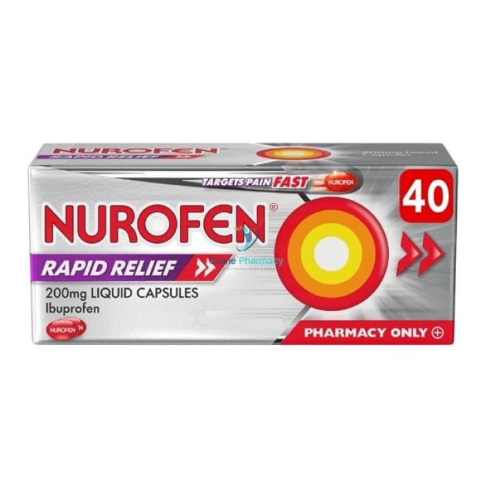 Nurofen Rapid Relief 200Mg Liquid Capsules - 24 Pack Pain