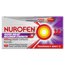 Nurofen Rapid Relief 400mg Max Strength Liquid Capsules - 20 Pack - OnlinePharmacy