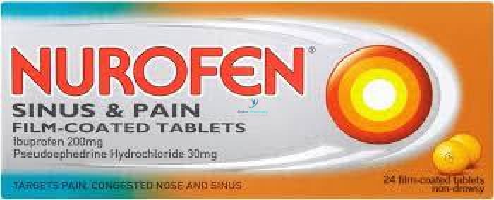 Nurofen Sinus & Pain Tablets - 24 Tablets - OnlinePharmacy