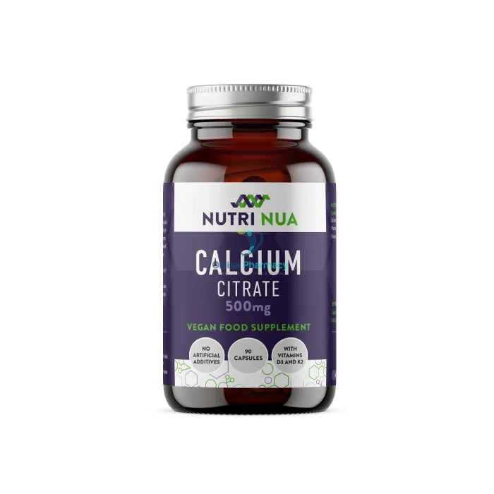 Nutri Nua Calcium Citrate 500mg Vegan Capsules - 90 Pack