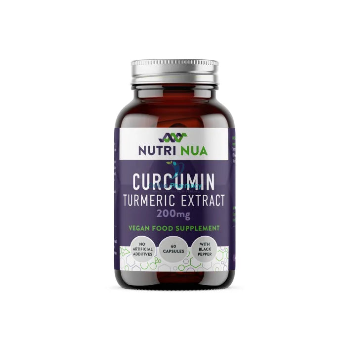 Nutri Nua Curcumin Tumeric Extract 200mg Vegan Capsules - 60 Pack
