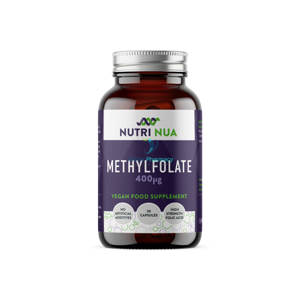 Nutri Nua Methylfolate 400mcg Vegan Capsules - 30 Pack - OnlinePharmacy