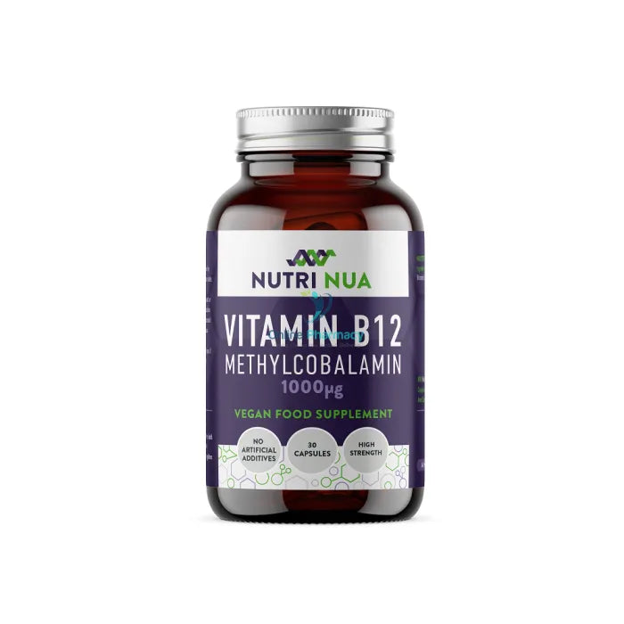 Nutri Nua Vitamin B12 Methylcobalamin 1000mcg Vegan Capsules - 30 Pack