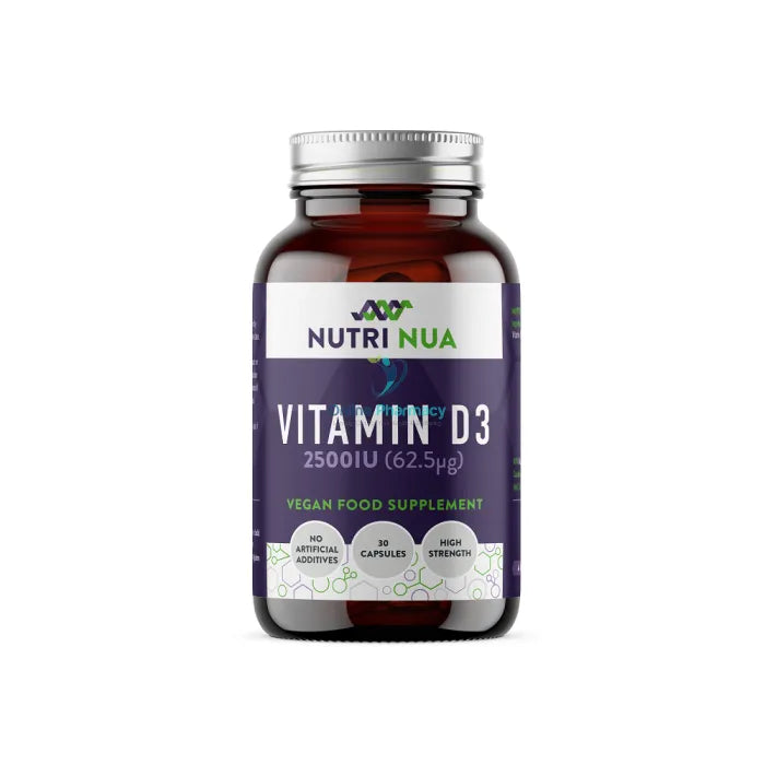 Nutri Nua Vitamin D3 2500IU Vegan Capsules - 30 Pack