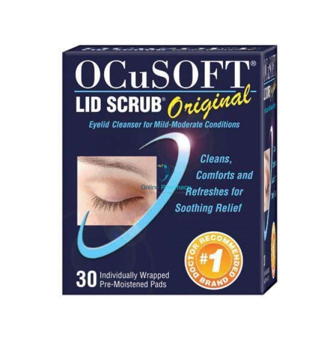 OcuSOFT Eye Lid Scrub Original Pads - 30 Pack - OnlinePharmacy