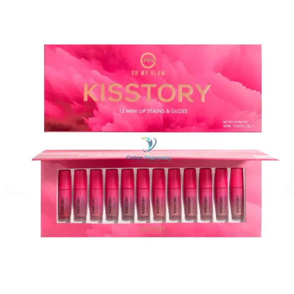 Oh My Glam ’Kisstory’ - 12 Mini Stains And Gloss Lip