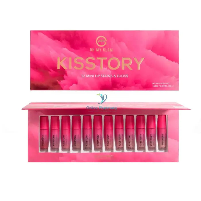Oh My Glam ’Kisstory’ - 12 Mini Stains And Gloss Lip