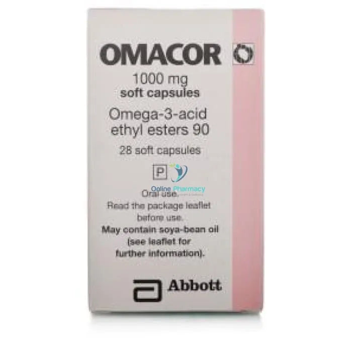 Omacor Omega 3 Fatty Acids 1000mg - 28 Capsules