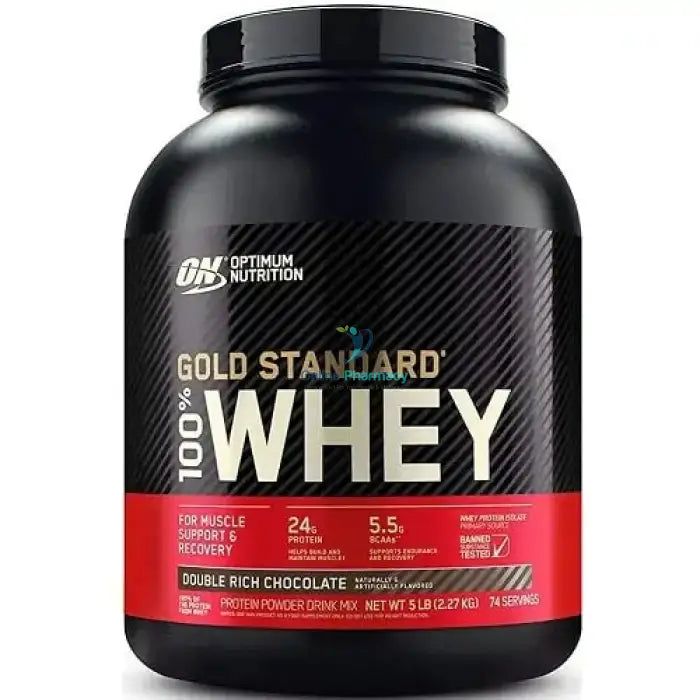 On 2ib Gold Standard Whey Protein Powder - Double Choc 908g - OnlinePharmacy