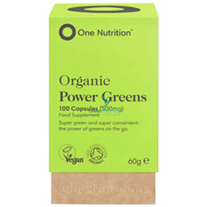 One Nutrition Organic Powergreens 500mg Vegecaps - 100