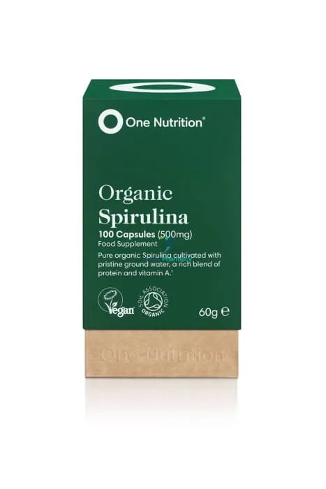 One Nutrition Organic Spirulina 500mg Vegecaps - 100
