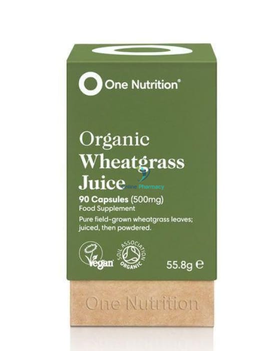 One Nutrition Organic Wheatgrass Juice - 90 Caps - OnlinePharmacy