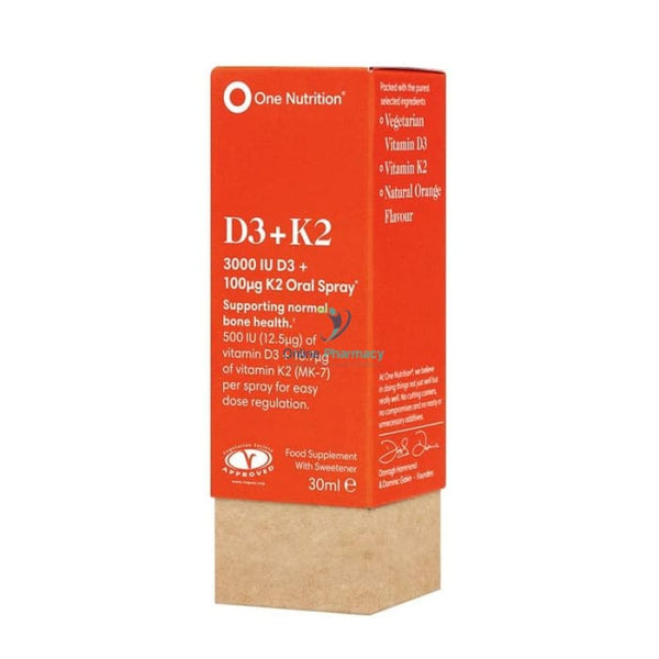 One Nutrition Vitamin D3 + K2 Spray - 30ml - OnlinePharmacy