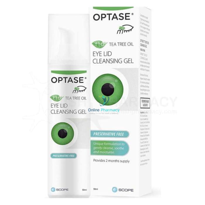 Optase Tea Tree Oil Eyelid Cleansing Gel - 50ml - OnlinePharmacy