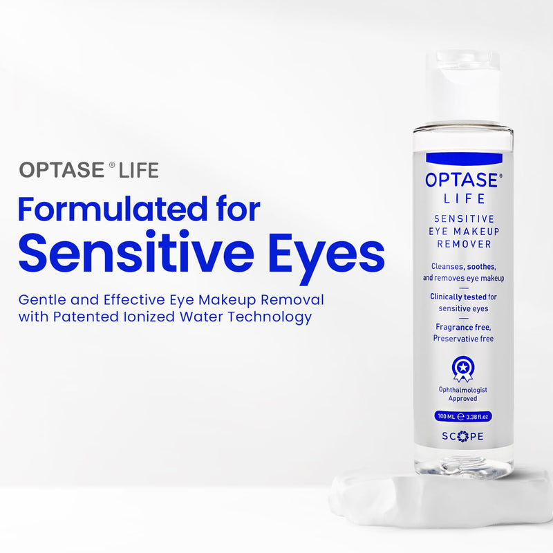 Optase Life Sensitive Eye Makeup Remover - 100ml