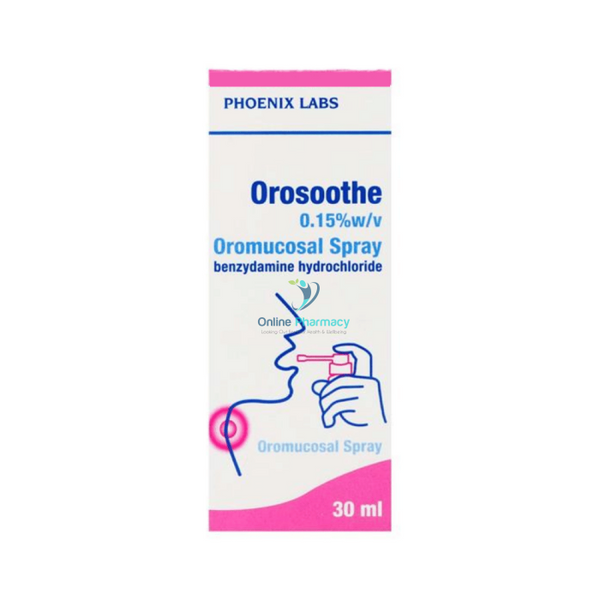 Orosoothe Benzydamine Sore Throat Spray - 30Ml