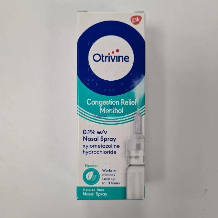 Otrivine Adult Mucus Relief Menthol Nasal Spray - 10Ml Blocked Nose & Sinus