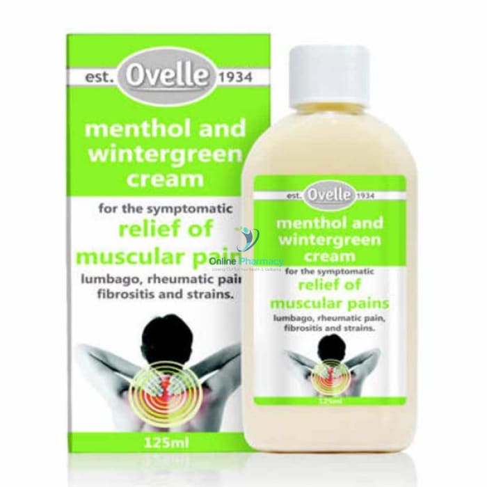 Ovelle Menthol & Wintergreen Cream - 125ml - OnlinePharmacy
