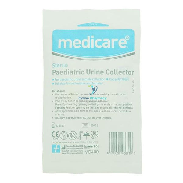 Paediatric Urine Specimen Sample Bag - Convenient Storage Bottle For Test